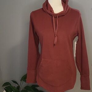 RBX Soft Lightweight Stretchy Pocket Scuba Hoodie with Thumbholes Size S